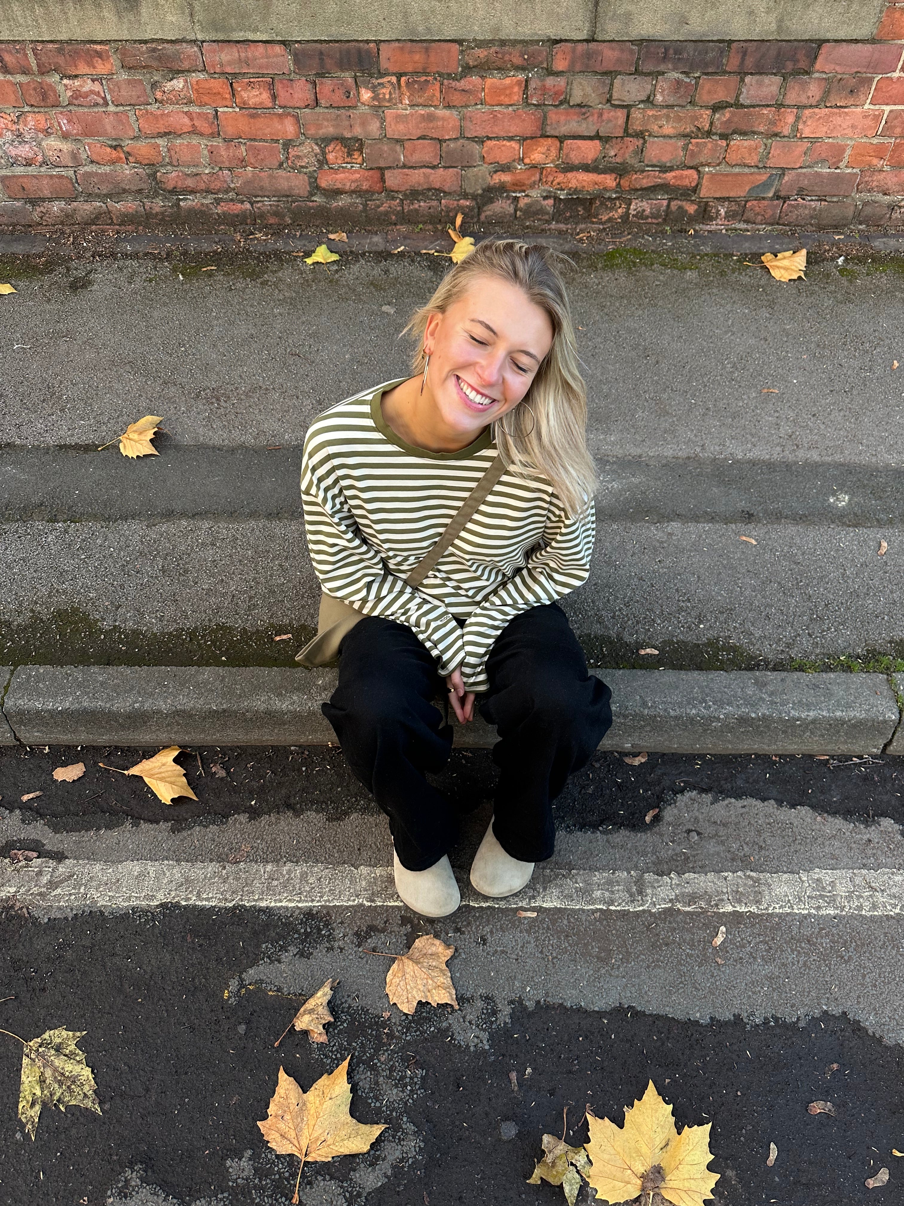 Long Sleeve Moss and Cream (PREORDER)