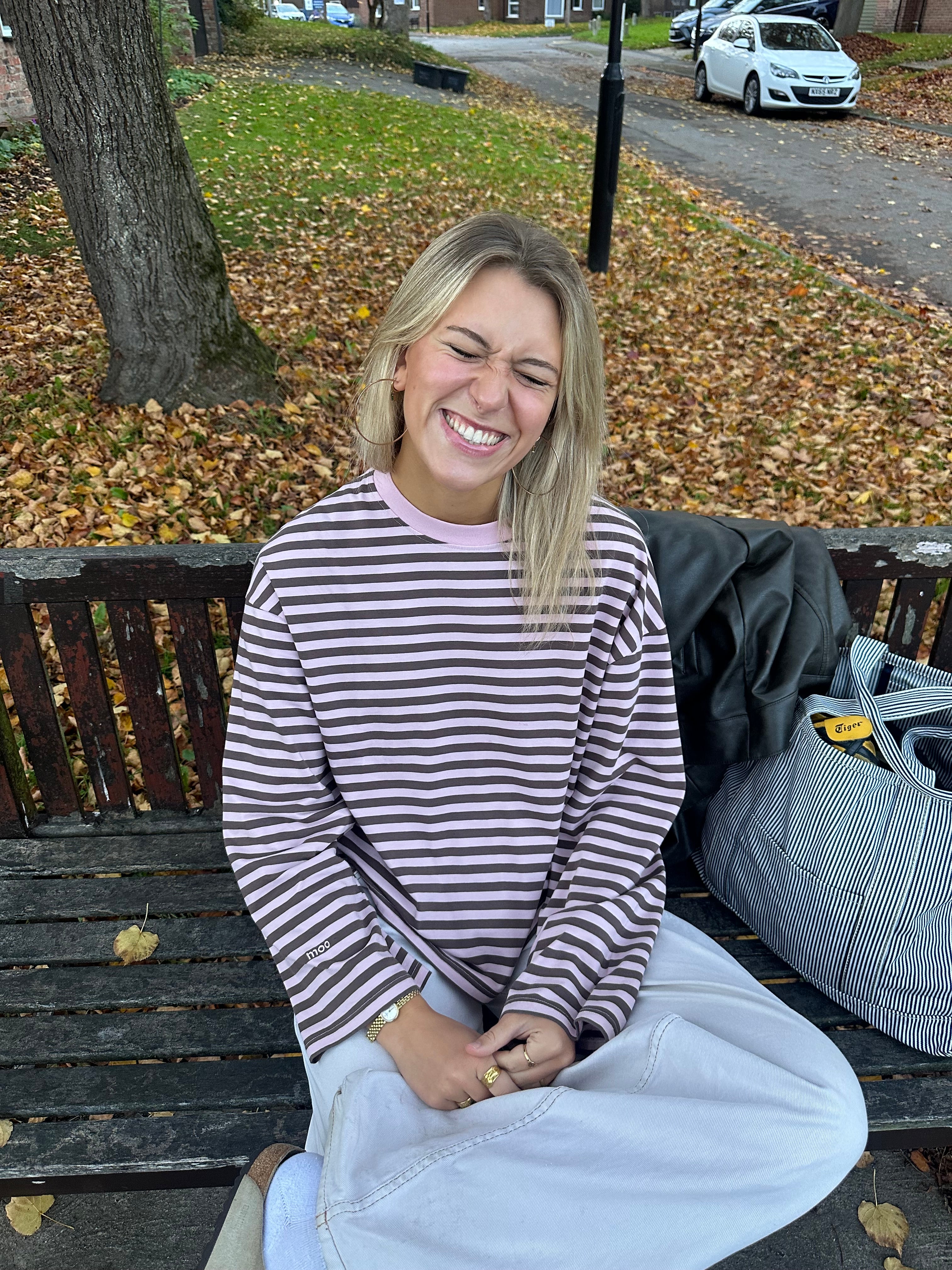 Long Sleeve Pink and Chocolate (PREORDER)