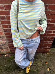 Long Sleeve Baby Blue and Butter Yellow (PREORDER)