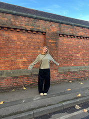 Long Sleeve Moss and Cream (PREORDER)