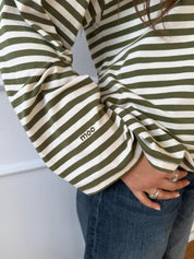 Long Sleeve Moss and Cream