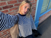 Long Sleeve Navy and White (PREORDER)