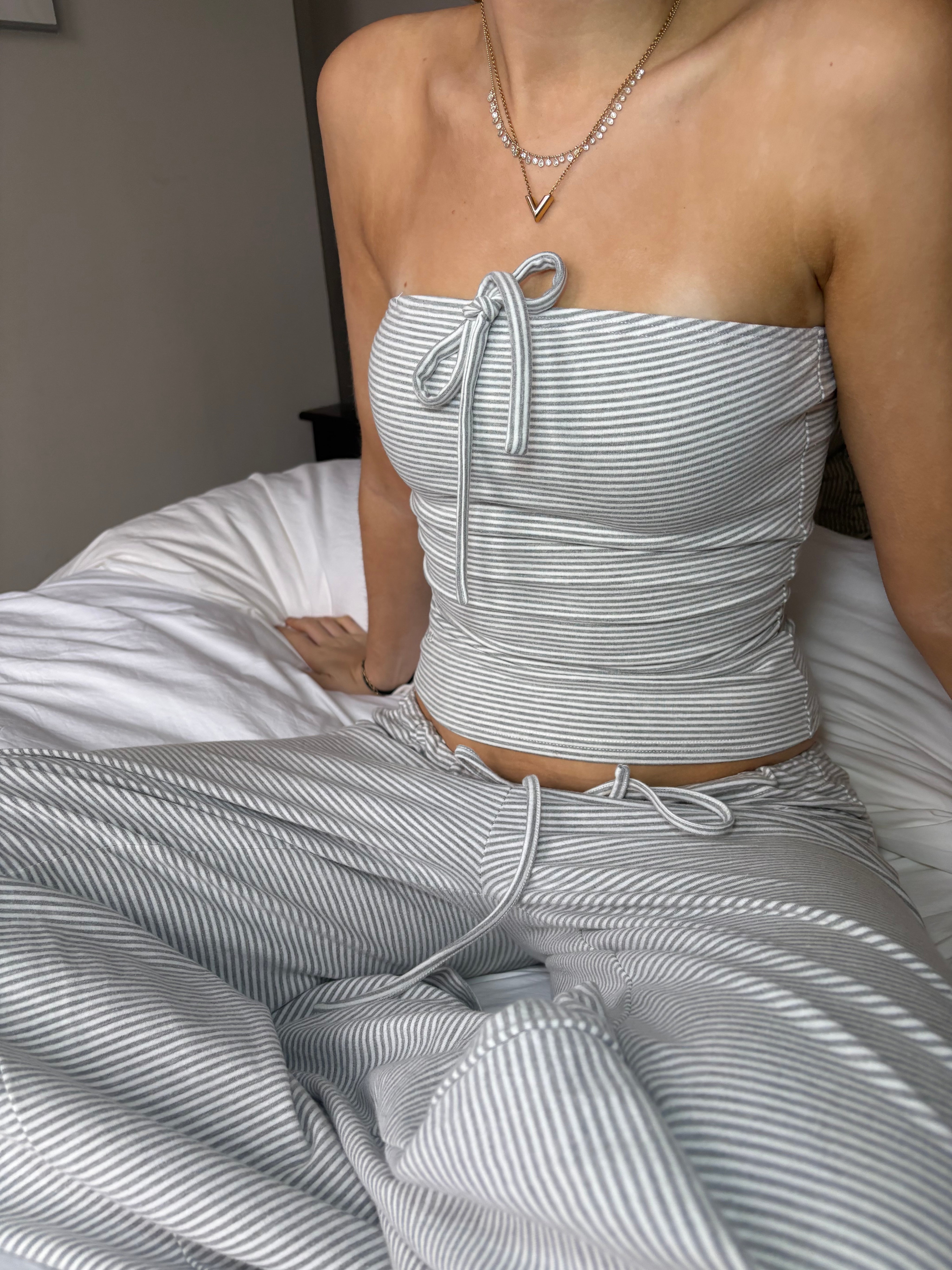 Ida Tube Top - Soft Grey