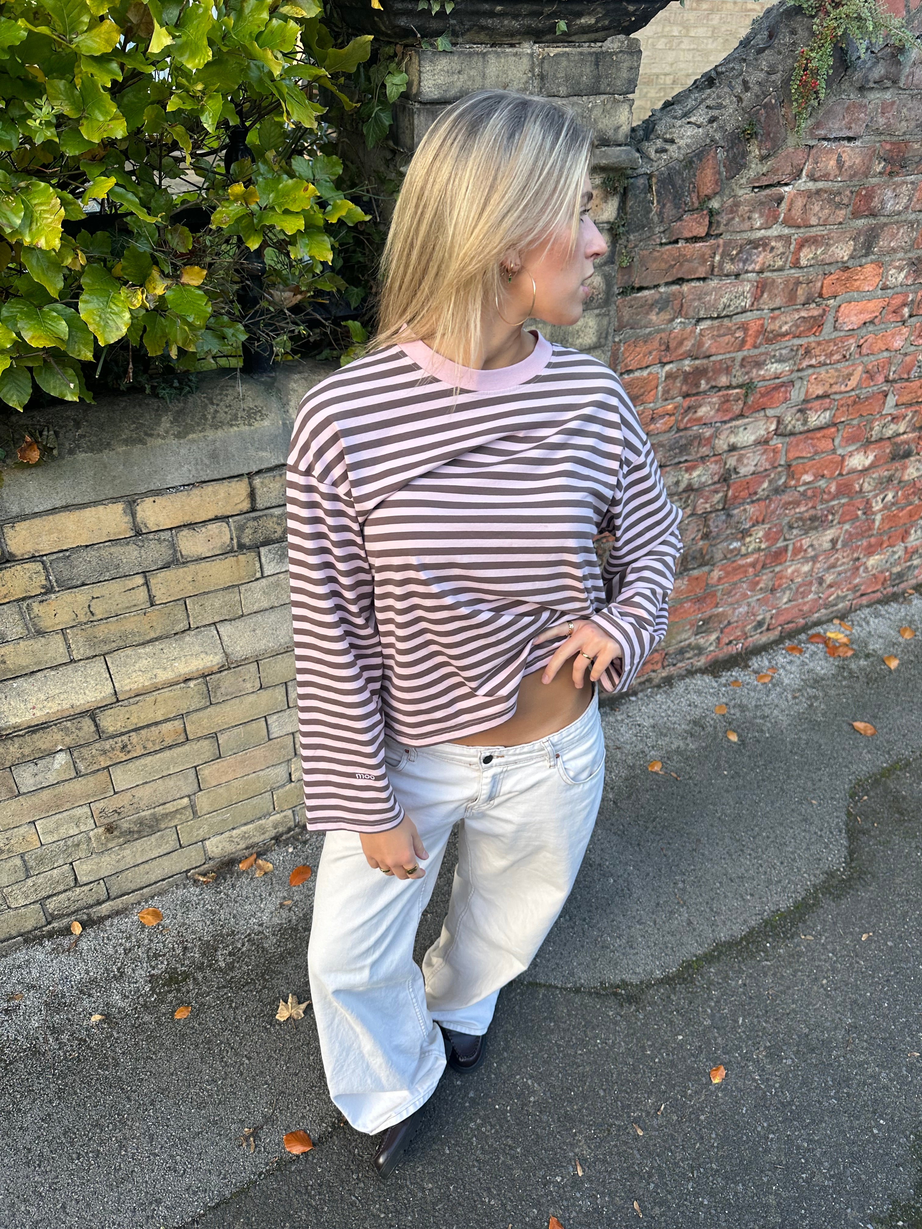 Long Sleeve Pink and Chocolate (PREORDER)