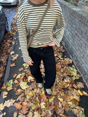 Long Sleeve Moss and Cream (PREORDER)