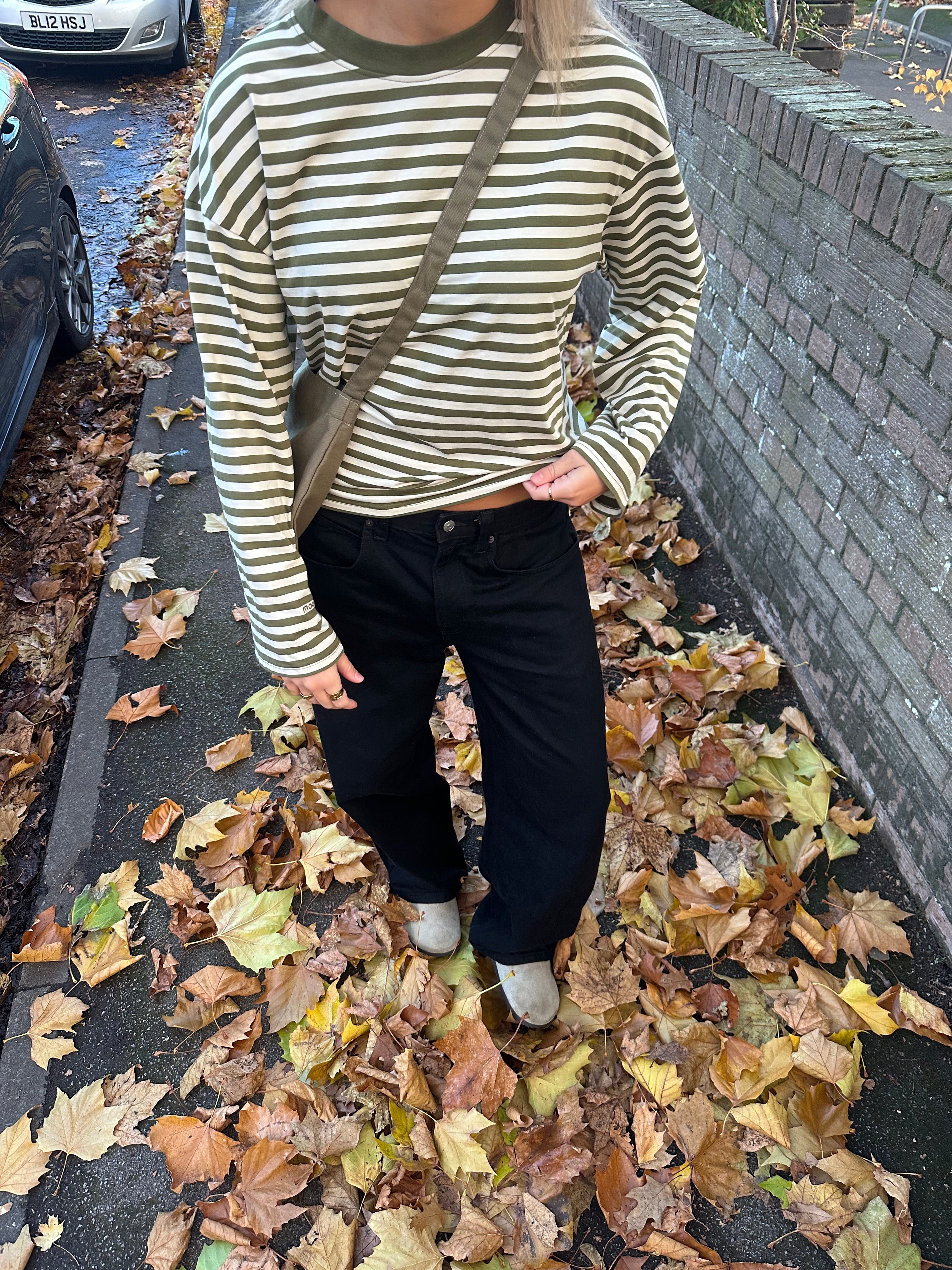 Long Sleeve Moss and Cream (PREORDER)