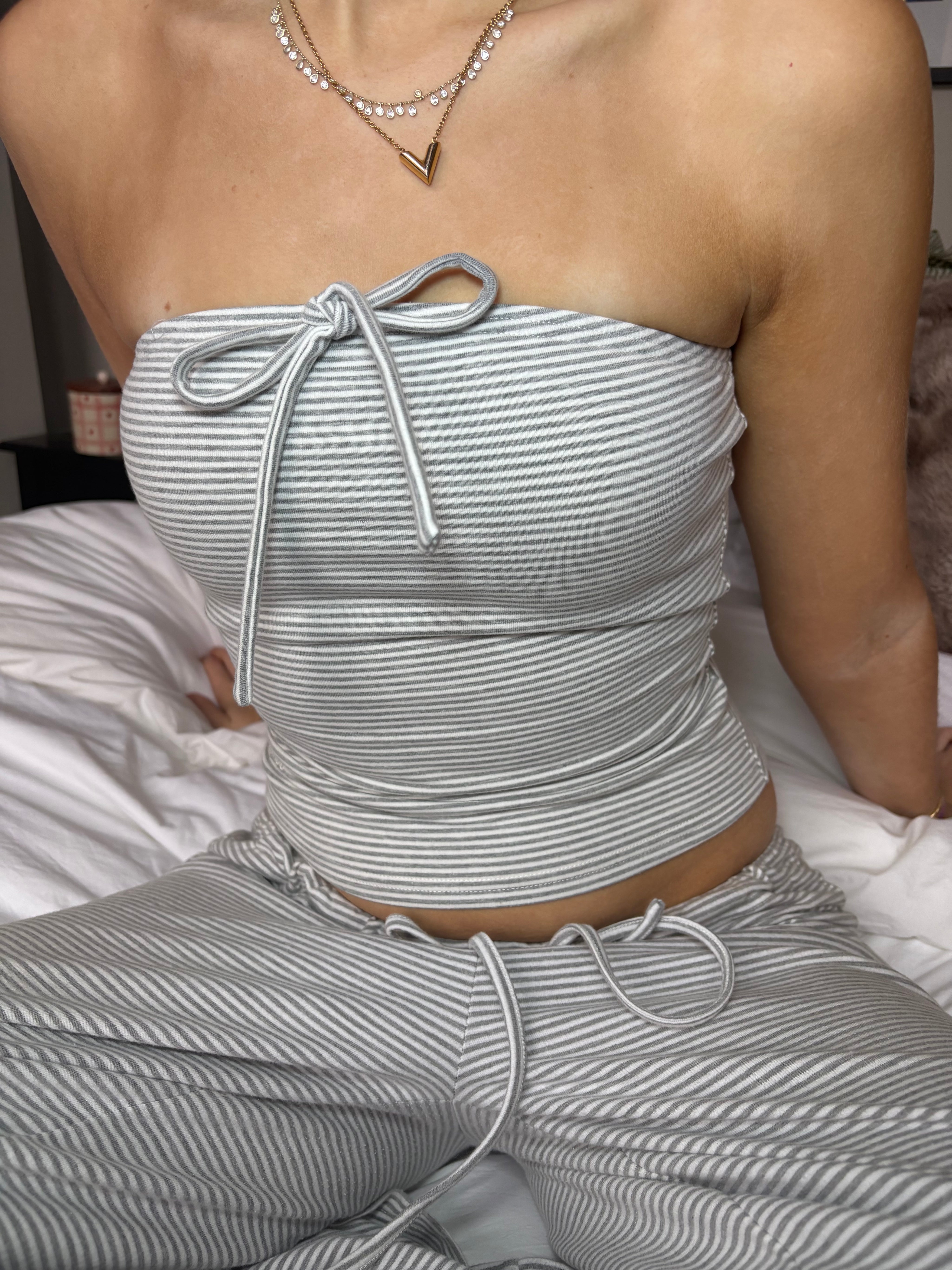 Ida Tube Top - Soft Grey