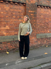 Long Sleeve Moss and Cream (PREORDER)