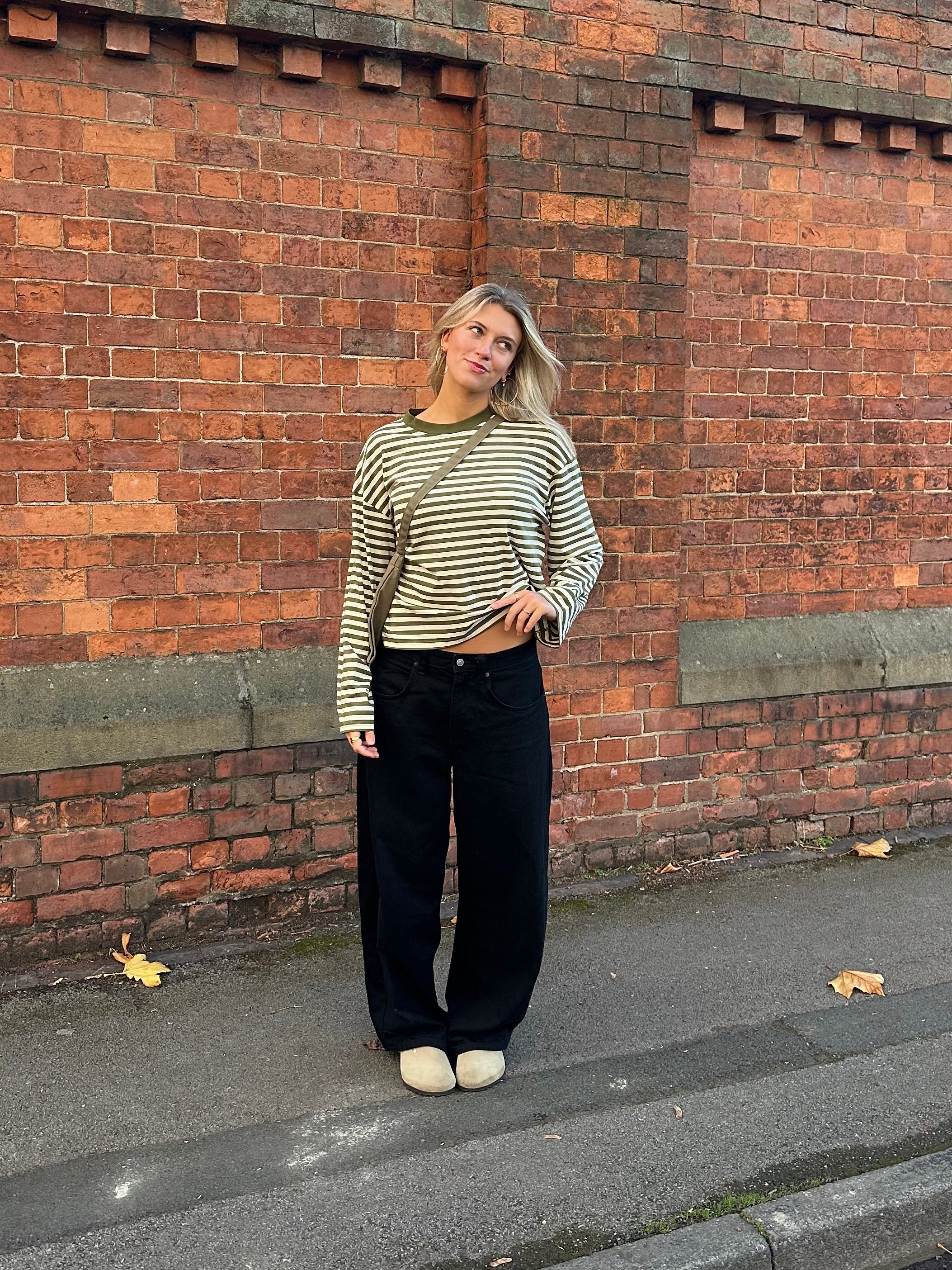 Long Sleeve Moss and Cream (PREORDER)