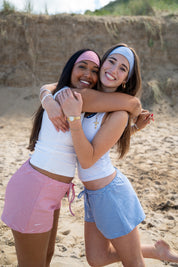 Blue Striped Headband