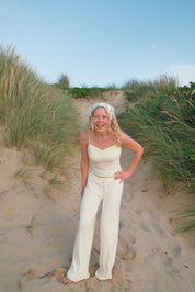 Shoreside Trousers - Butter Yellow Pointelle