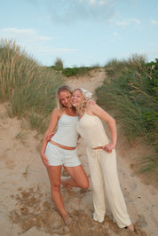 Shoreside Shorts - Baby Blue Pointelle