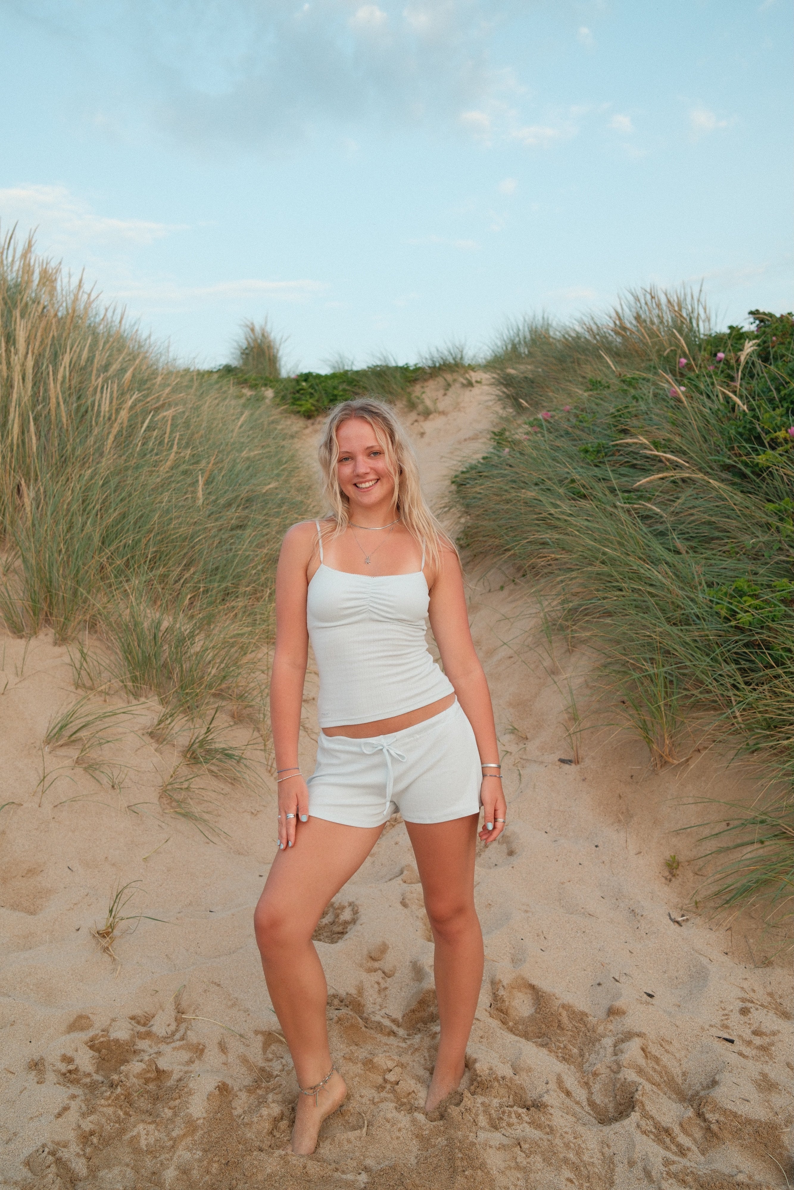 Shoreside Cami - Baby Blue Pointelle