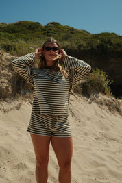 Moss and Cream Shorts