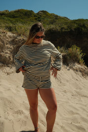 Moss and Cream Shorts