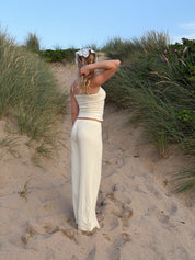Shoreside Trousers - Butter Yellow Pointelle