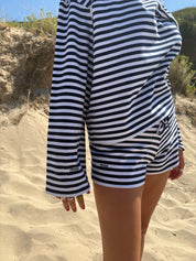 Navy and White Shorts