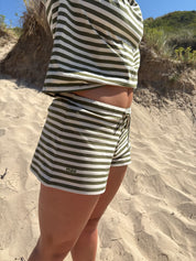 Moss and Cream Shorts