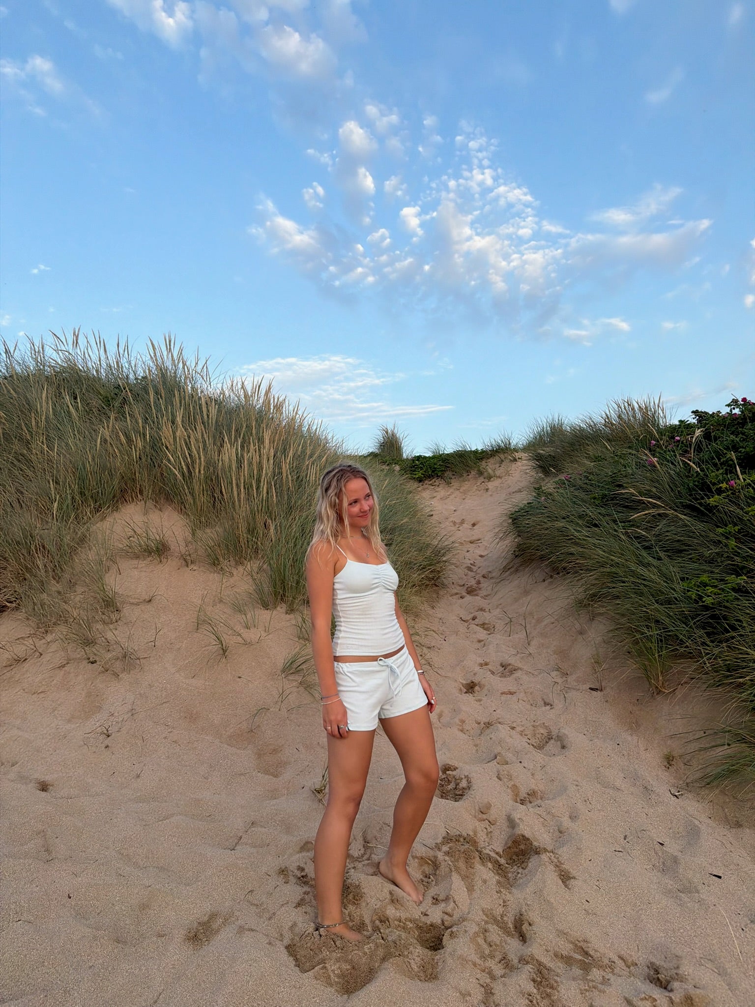 Shoreside Cami - Baby Blue Pointelle