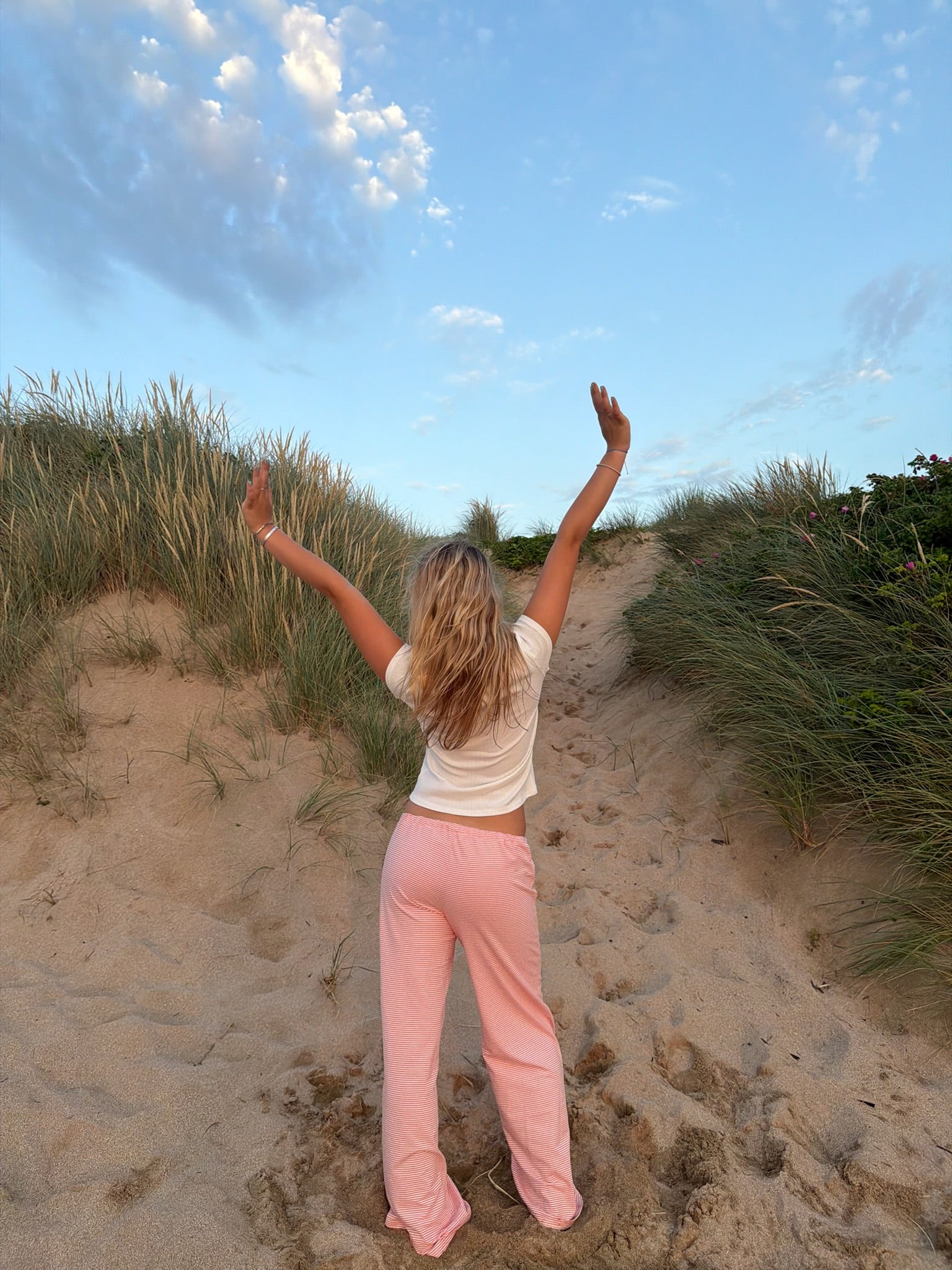Shoreside Baby Tee - White Pointelle
